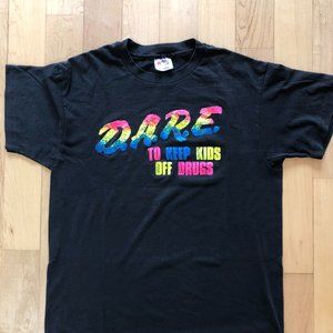 vintage youth size Large retro DARE T-Shirt